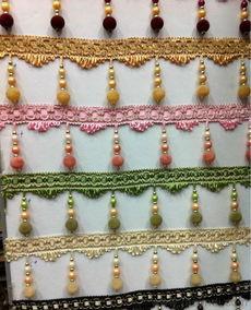 混批精品絨珠花邊與窗簾珠子花邊 批發價格、廠家信息與圖片解析